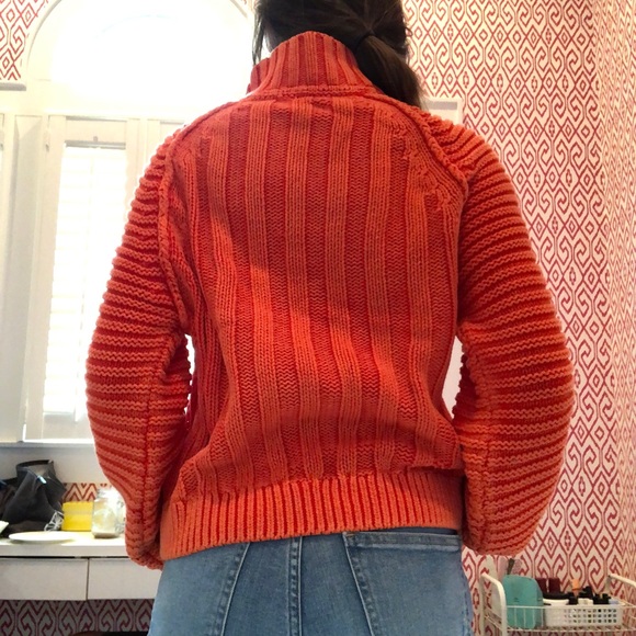 Free People Orange Sweater - Picture 5 of 5